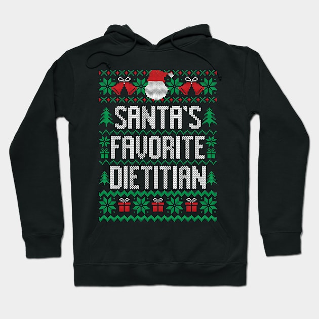 Santa's Favorite Dietitian Hoodie by Saulene